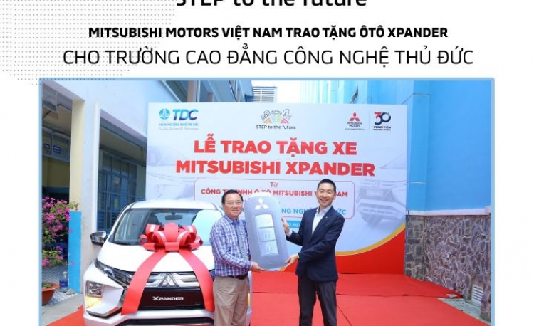 MITSUBISHI MOTORS VIỆT NAM TÀI TRỢ XE XPANDER CHO CAO ĐẲNG CÔNG NGHỆ THỦ ĐỨC
